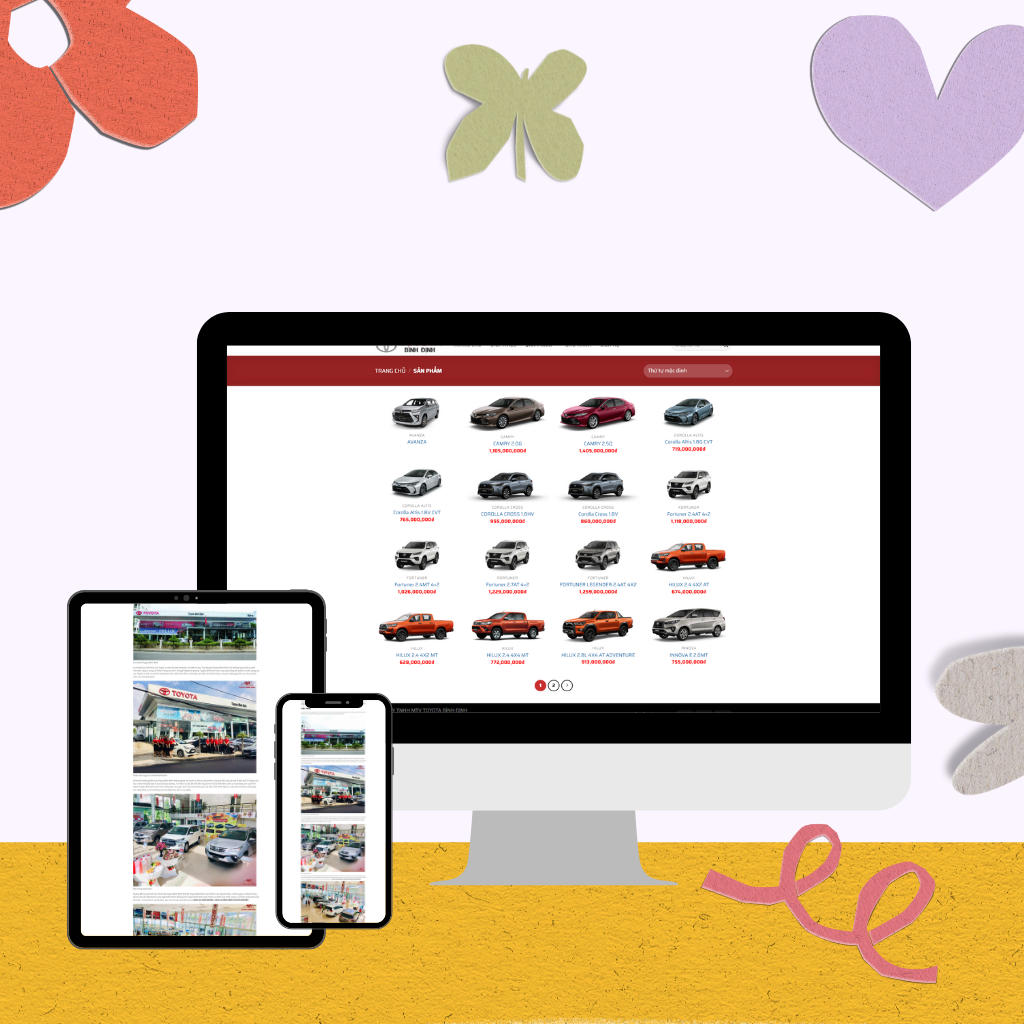 website xe o to Website Toyota Bình Định